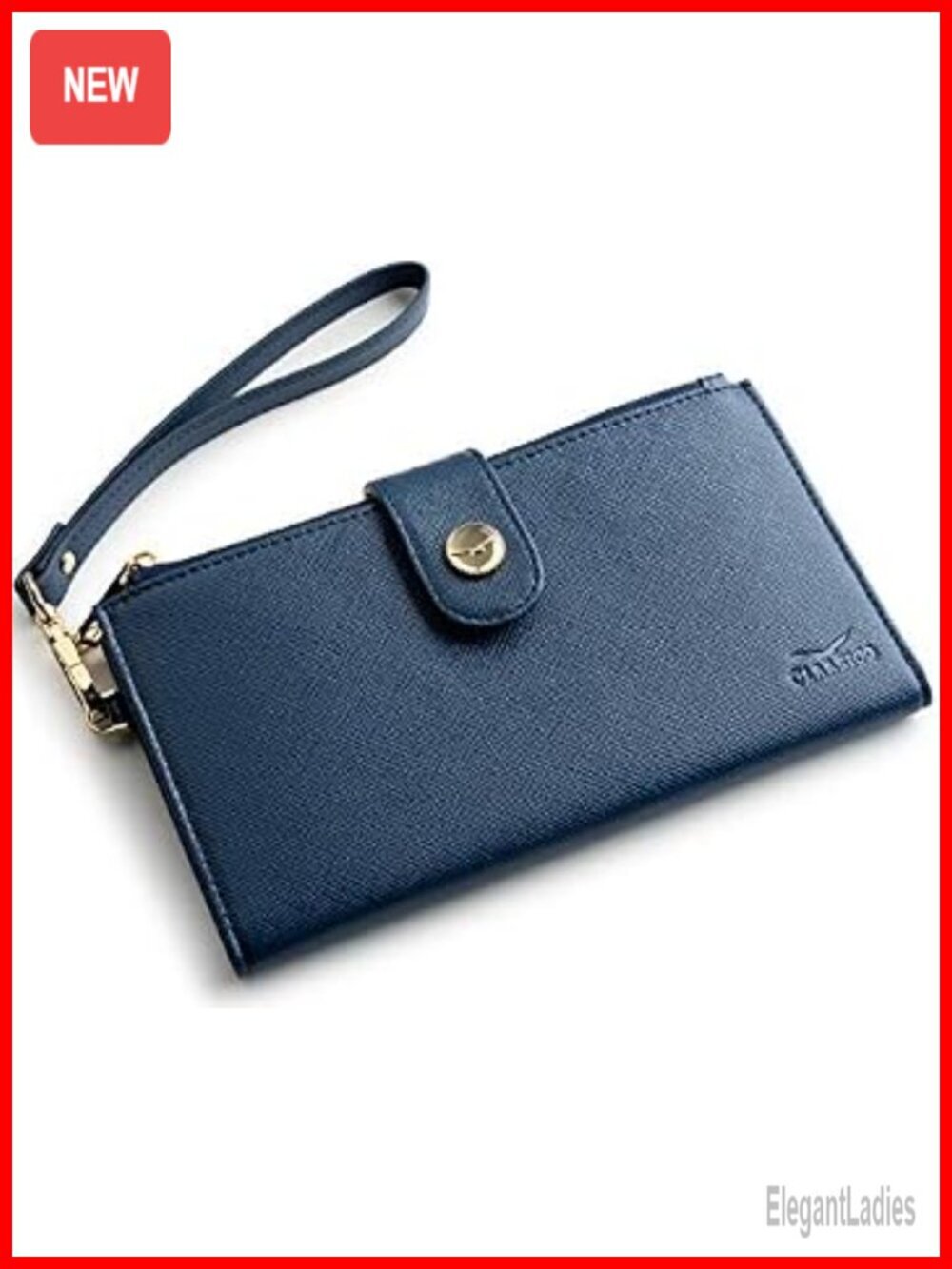 RFID Wristlet Wallet & Phone Holder 17 Card Slots Zip Pockets Gift Box